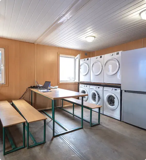 Temporary construction camp